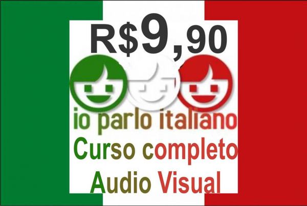 8.Curso Completo Língua Italiana Áudio Visual - 96 aulas